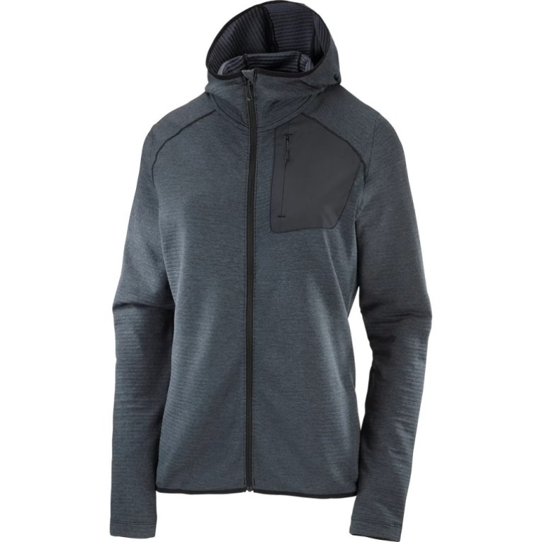 Black Salomon Essential Lightwarm Hooded Women's Jackets | PH 14975K